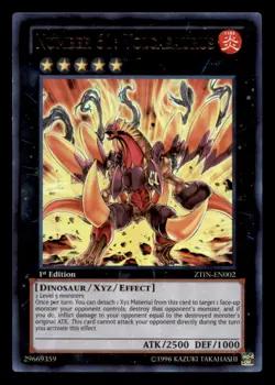 Number 61: Volcasaurus Ultra Rare 2013 Zexal Collection Tin ZTIN-EN002 - Image 1