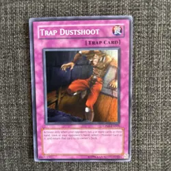 Trap Dustshoot CP05-EN005 Super Rare Champion Pack CP05 Vintage Yu-Gi-Oh - Image 1