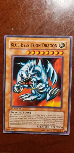 Yu-Gi-Oh! BLUE EYES TOON DRAGON 1ST EDITION SDP-020 Near Mint - Image 1