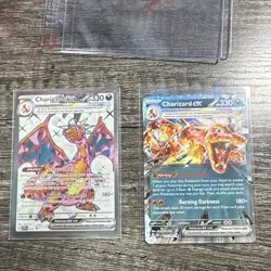 Pokemon TCG Charizard ex 2-Card Lot SVP 056 Promo + Obsidian Flames 125/197 - Image 1