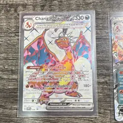 Pokemon TCG Charizard ex 2-Card Lot SVP 056 Promo + Obsidian Flames 125/197 - Image 2