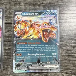 Pokemon TCG Charizard ex 2-Card Lot SVP 056 Promo + Obsidian Flames 125/197 - Image 3