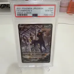PSA 10 - Umbreon V 244/184 s8b VMAX Climax - Pokemon - Image 1