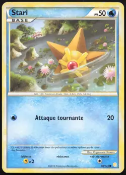 Carte Pokemon Stari 84/123 HeartGold SoulSilver Francais - Image 1
