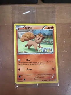 Pokemon Card Vulpix 20/160 Build a Bear Promo Stamp Promo 2015 SEALED D5 - Image 1