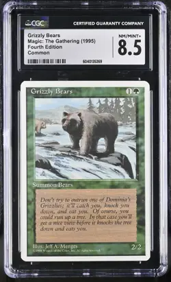 GRIZZLY BEARS 4th Edition CGC 8.5 MTG [Nostalgium] - Image 1