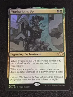 MTG Outlaws of Thunder Junction Vraska Joins Up Foil 0236 NM Rare - Image 1
