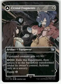 CRYSTAL FRAGMENTS (BORDERLESS) #357 MTG FINAL FANTASY - Image 1