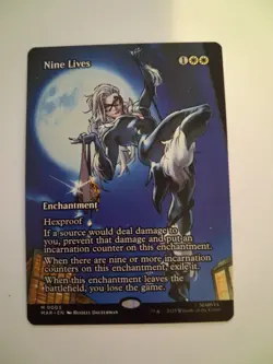 Nine Lives Borderless Poster NM Marvel Spiderman MTG MAGIC THE GATHERING - Image 1