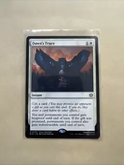 MTG Dawn’s Truce BLB 0009 R NM Regular - Image 1
