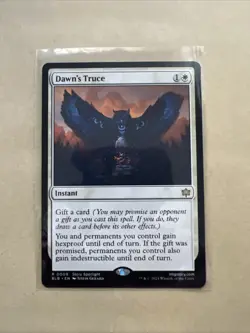 MTG Dawn’s Truce BLB 0009 R NM Regular - Image 2