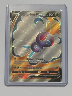 Pokemon TCG Butterfee V 2020 Darkness Ablaze Full Art Ultra Rare Holo 177/189 - Image 1