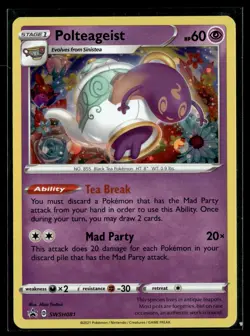 Polteageist SWSH081 SWSH Black Star Promo Pokemon - Image 1