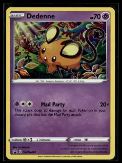 Dedenne SWSH080 SWSH Black Star Promo Pokemon - Image 1