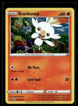 Scorbunny SWSH071 SWSH Black Star Promo Pokemon - Image 1