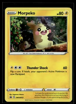 Morpeko SWSH012 SWSH Black Star Promo Pokemon - Image 1