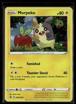 Morpeko SWSH031 SWSH Black Star Promo Pokemon - Image 1