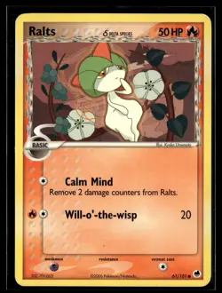 Ralts 61/101 Dragon Frontiers Common Pokemon - Image 1