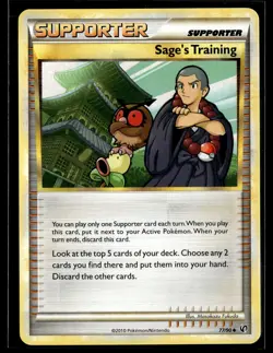 Sage's Training 77/90 HGSS Undaunted Uncommon Pokemon - Image 1