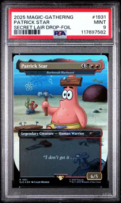 2025 Magic The Gathering Secret Lair Patrick Star PSA 9 Mint #1931 - Image 1