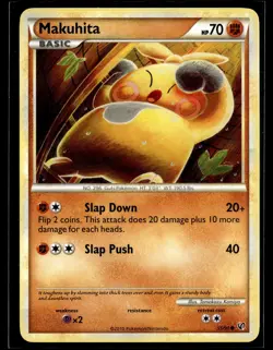 Makuhita 55/90 HGSS Undaunted Common Pokemon - Image 1
