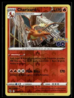Charizard 010/078 Pokemon GO Reverse Holo Rare Holo Pokemon - Image 1