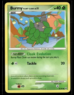 Burmy Plant Cloak 56/99 Arceus Common Pokemon - Image 1