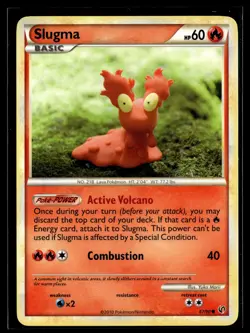 Slugma 67/90 HGSS Undaunted Common Pokemon - Image 1
