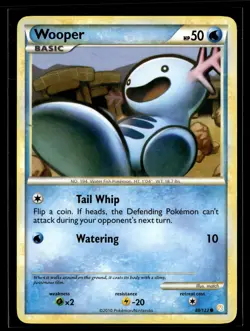 Wooper 88/123 HeartGold & SoulSilver Common Pokemon - Image 1