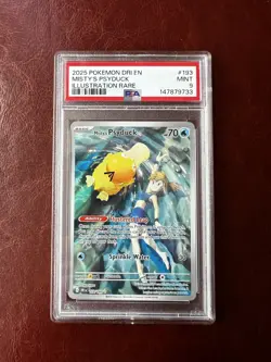 Misty's Psyduck 193/182 (PSA 9) - Destined Rivals - Pokemon - MINT - Image 1