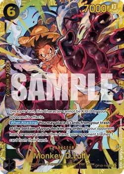 One Piece OP10-118 Monkey.D.Luffy Secret Rare Foil Royal Blood - Image 1
