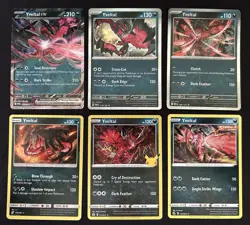 Pokemon TCG Yveltal Lot: 6 Card Collection Set - Image 1