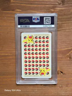 1998 POKEMON STADIUM YELLOW VERSION PLAYING CARDS SURFING PIKACHU ACE OF HEARTS - Image 2