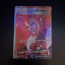 Pokemon Lysandre Ultra Rare Full Art Trainer Holo Flashfire 104/106 Card NM - Image 1