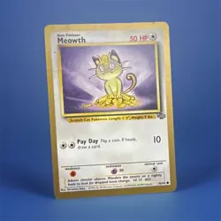 Meowth (Gold Bordered Promo) 56/64 Regular English 50 HP 1999 Pokemon Card - Image 1