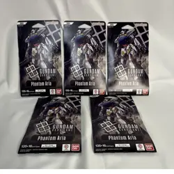 Bandai Gundam Card Game Phantom Aria Booster Set of 5 Packs English - Image 1