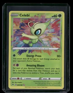 Celebi 009/185 Amazing Rare Vivid Voltage Pokemon Card NM/M - Image 1