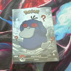 Nintendo Pokemon TCG Psyduck 054 black dark Crystal Card Collection Holo Water - Image 1