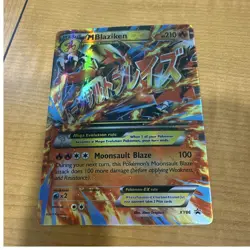 Pokemon TCG M Blaziken EX XY86 Xy Promos MEGA Full Art Holo Promo Japanese - Image 1
