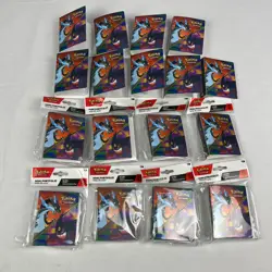 Pokemon TCG Mini Portfolio Binder Charizard Gengar w/ Sleeves Holder Lot Of 17 - Image 1