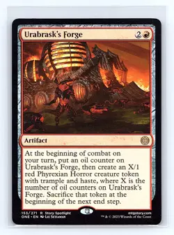 Phyrexia: All Will Be One #153 Urabrask's Forge Rare - Image 1