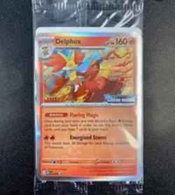 Pokemon STAFF Prerelease Promo Lot Chaos Rising Delphox Holo Sealed x4 + More - Image 1