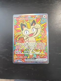 Pokemon Perfect Order Meowth EX SIR Special Illustration Rare 121/088 - Image 1