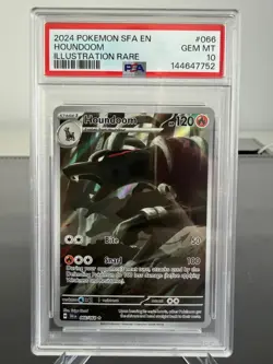Pokemon TCG PSA 10 GEM MINT Houndoom 066/064 Shrouded Fable English - Image 1