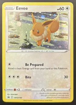 Pokemon Sword & Shield Black Star Promo Eevee Gem Pack #809 Glaceon Master Ball - Image 3
