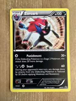 Pokemon TCG Zoroark BW Black Star Promos BW19 Holo Promo LP - Image 1