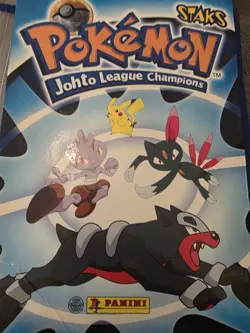 Vintage 2002 Pokemon Panini Staks Johto League Champions Album Large Collection - Image 1