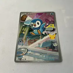 First Partner Illustration Piplup Promo Full Art Holo 042 Pokemon TCG - Image 2