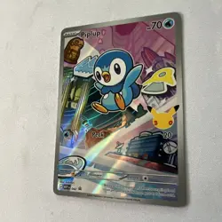 First Partner Illustration Piplup Promo Full Art Holo 042 Pokemon TCG - Image 3
