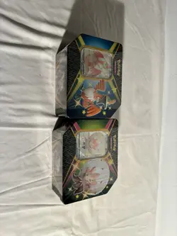 Lot Of 2 - Pokemon TCG Shining Fates Tin Cramorant V / Eldegoss V Factory Sealed 820650829505 - Image 2